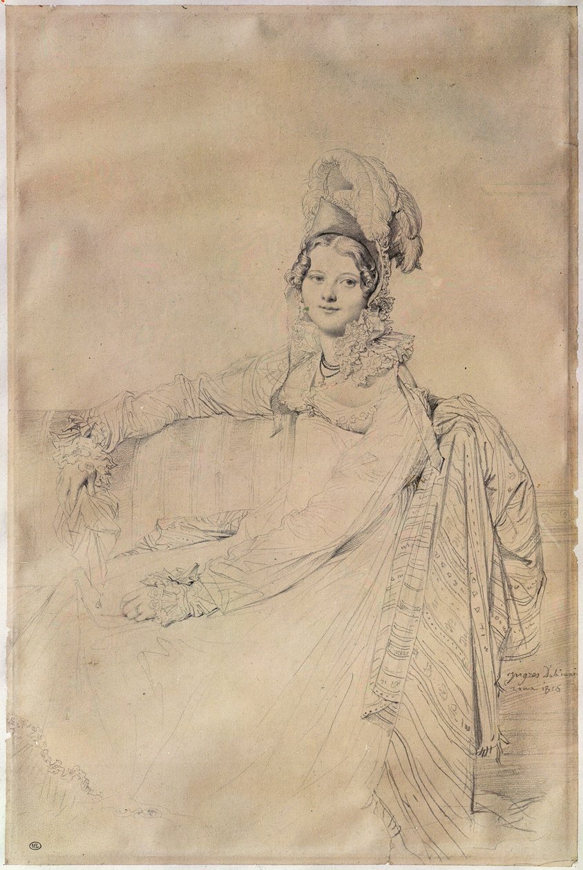 Madame Louis-Nicolas-Marie Destouches (1787-1831) portréja 1816 alkotó: Jean Auguste Dominique Ingres