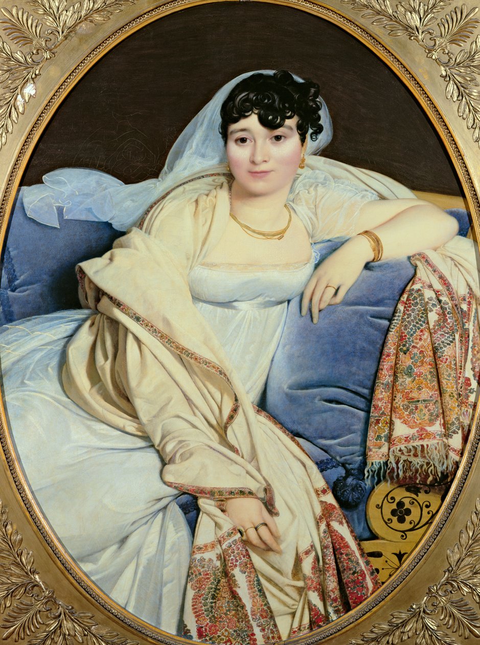 Madame Riviere (177374-1848) portréja, nee Marie Francoise Jacquette Bibiane Blot de Beauregard, 1805 alkotó: Jean Auguste Dominique Ingres