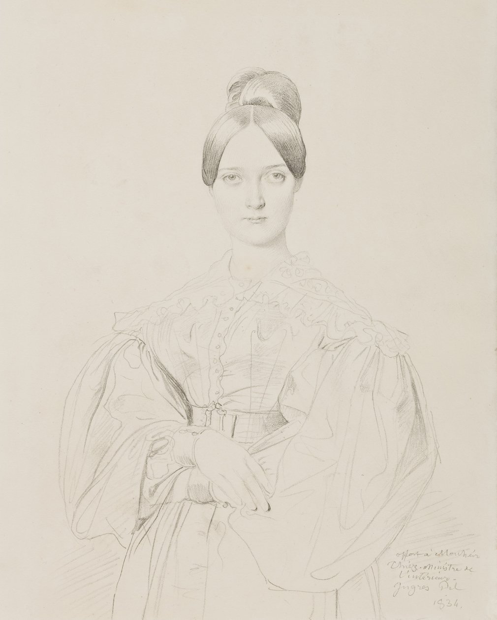 Madame Thiers portréja, 1834 alkotó: Jean Auguste Dominique Ingres