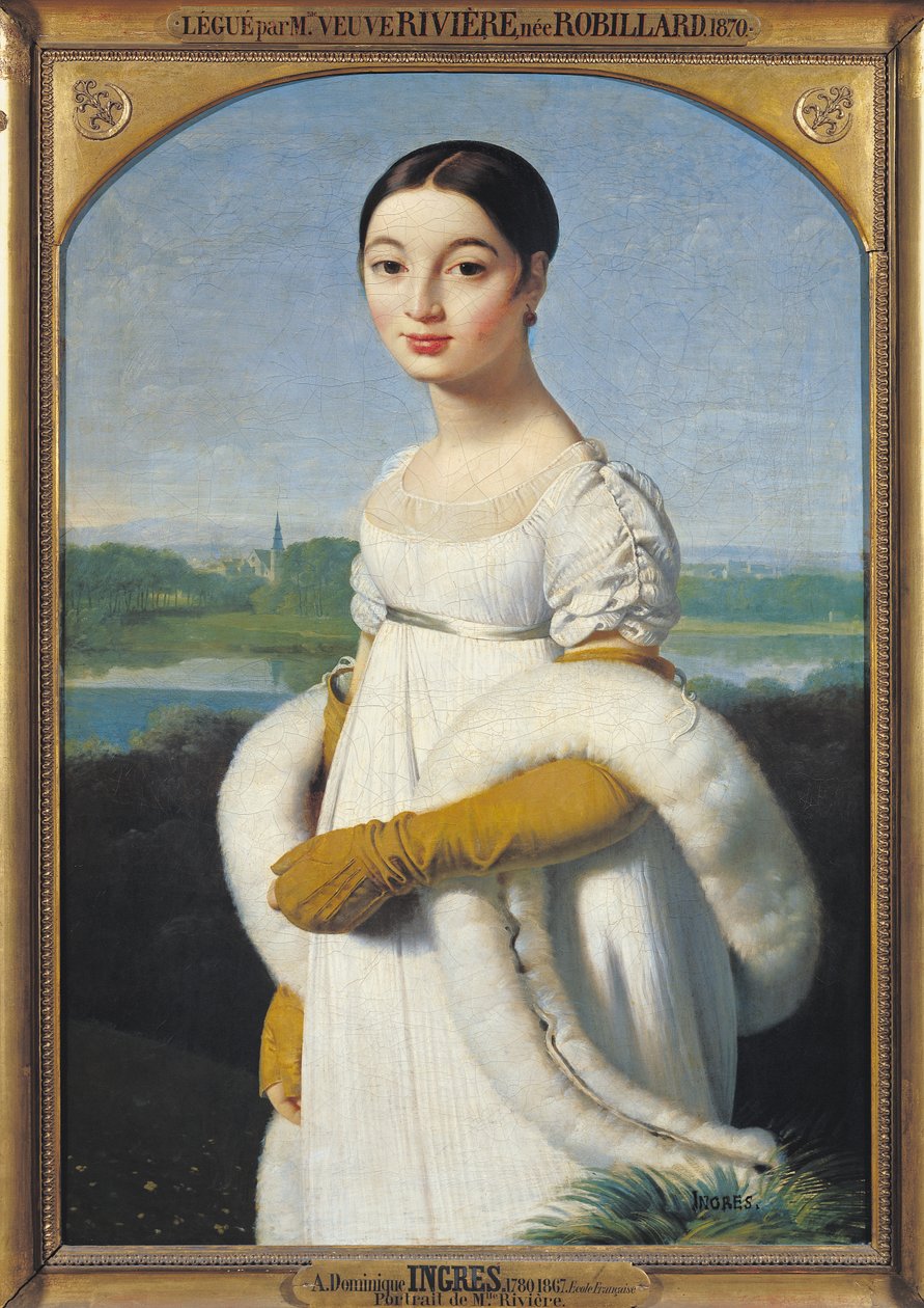Caroline Riviere kisasszony (1793-1803) portréja 1805 alkotó: Jean Auguste Dominique Ingres