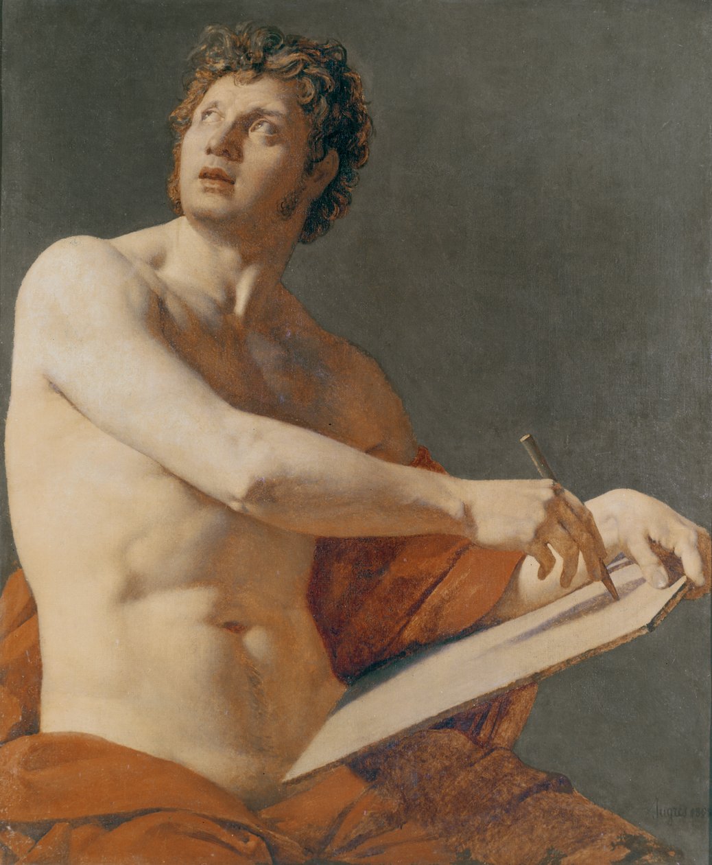 Portré tanulmány alkotó: Jean Auguste Dominique Ingres