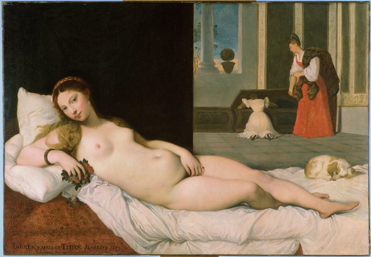 Fekvő Vénusz, Tizianus után, 1822 (lásd: 291644) alkotó: Jean Auguste Dominique Ingres