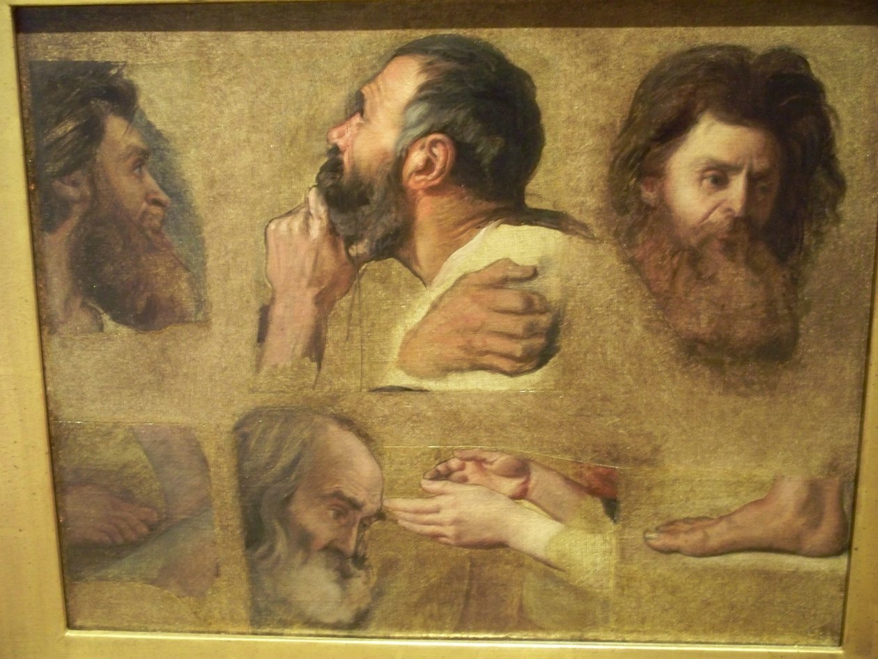 Tanulmányok Jézusnak az orvosok között alkotó: Jean Auguste Dominique Ingres