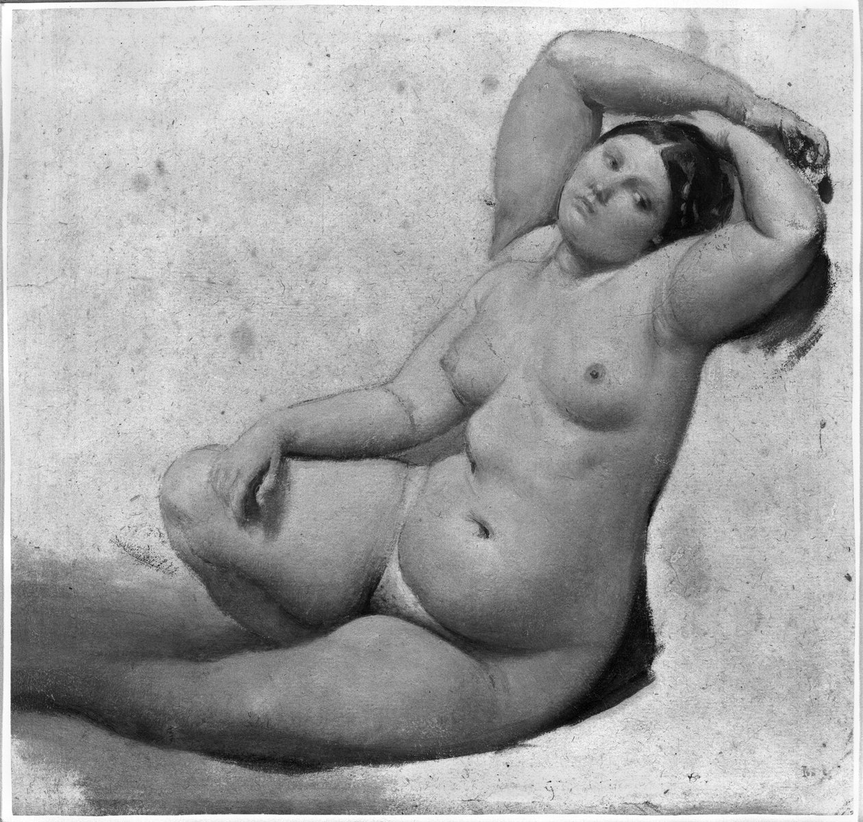 Tanulmány a törökfürdőhöz (grafit papíron) alkotó: Jean Auguste Dominique Ingres
