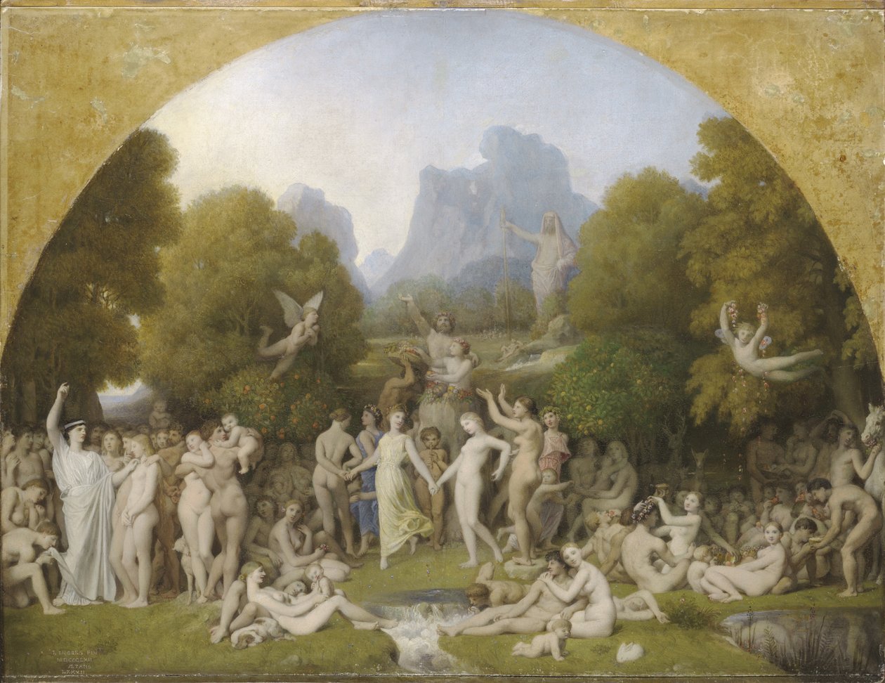 Aranykor, 1862 (olaj, papír, tábla) alkotó: Jean Auguste Dominique Ingres
