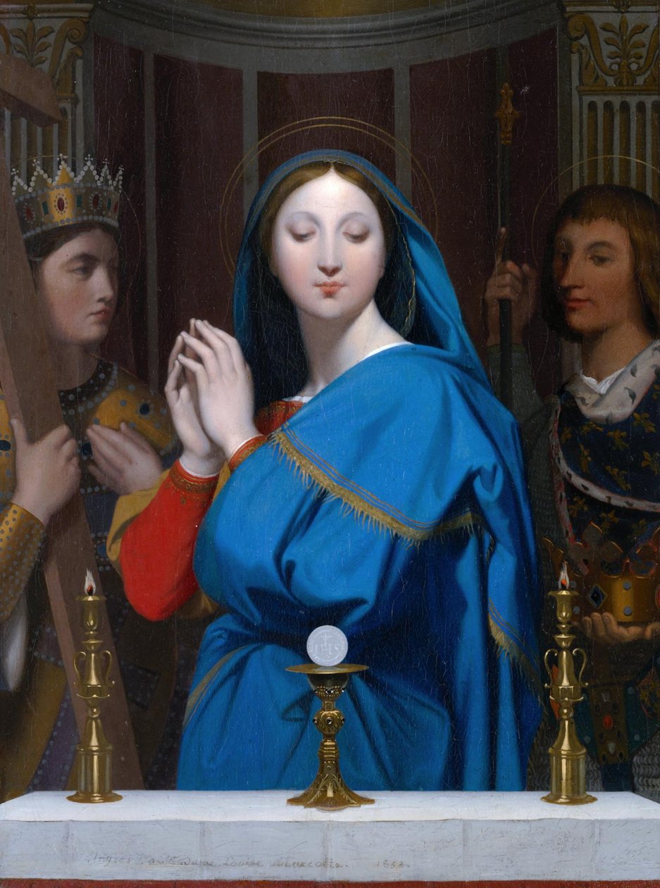 A Szűz imádja a házigazdát alkotó: Jean Auguste Dominique Ingres