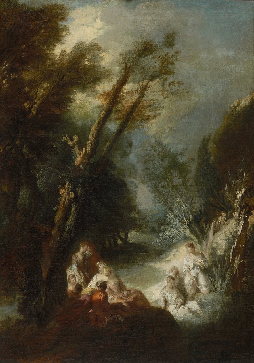 Fürdő társaság alkotó: Jean Baptist Pater