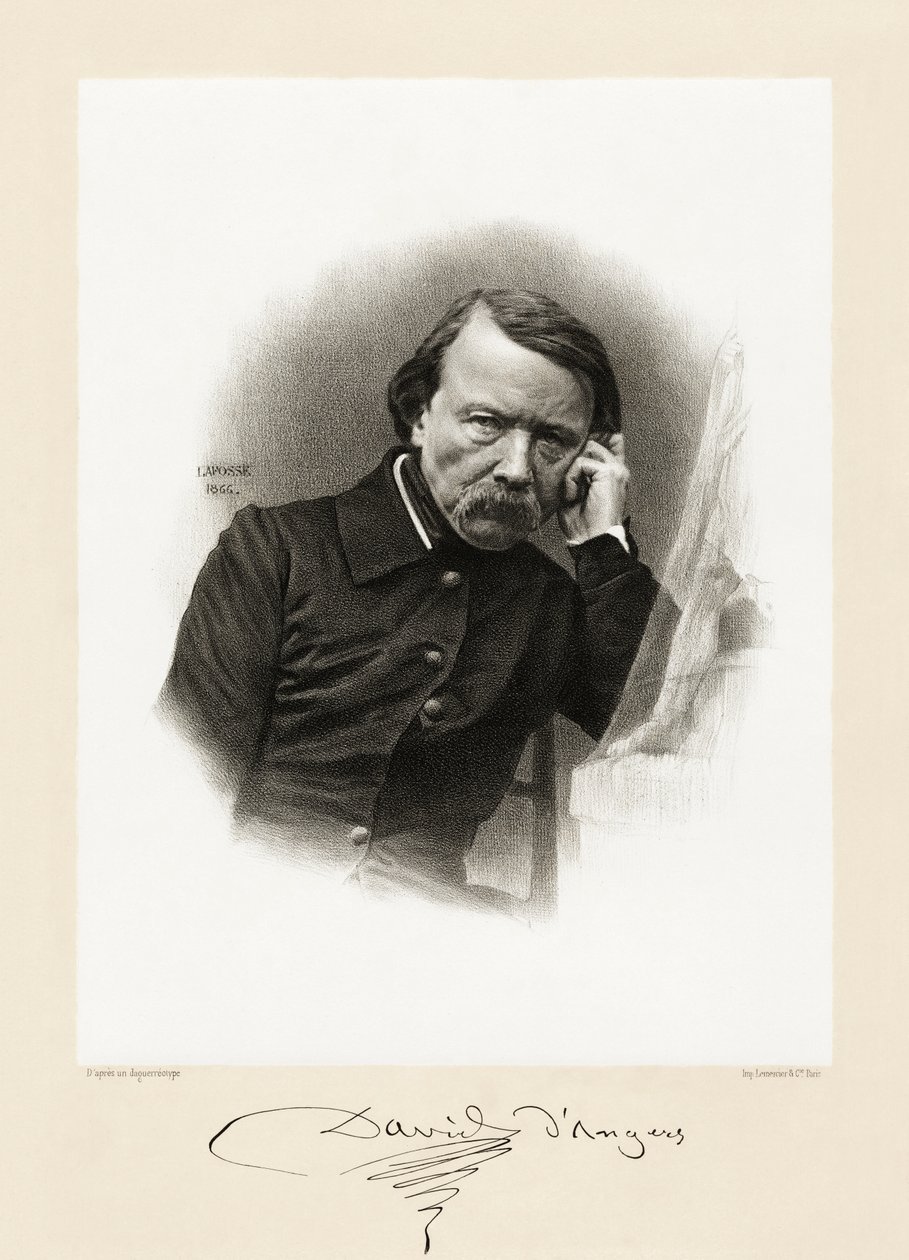 Pierre Jean David, 1865-66 alkotó: Jean Baptiste Adolphe Lafosse