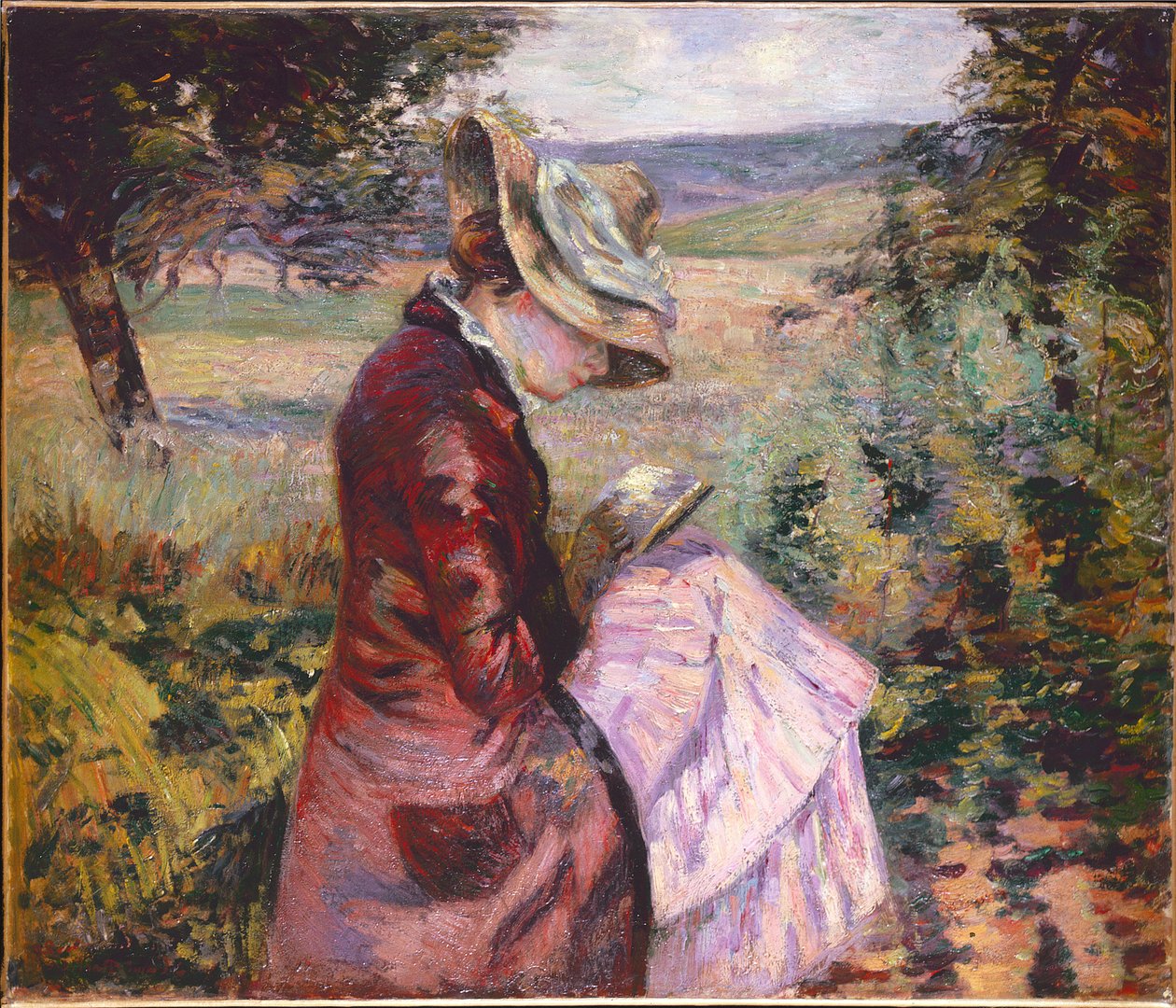 Madame Guillaumin felolvasás, 1887 körül alkotó: Jean Baptiste Armand Guillaumin