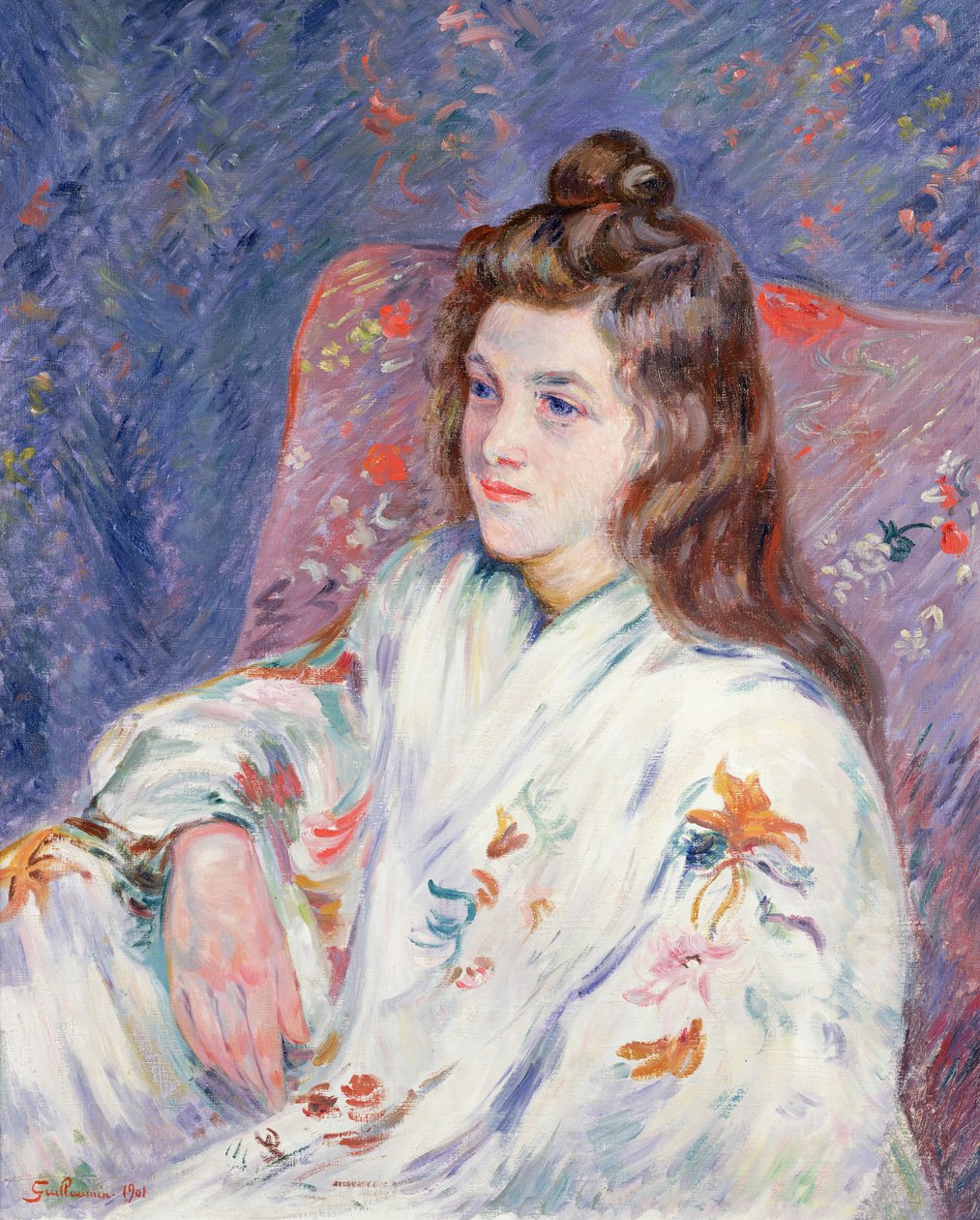 Mlle portréja. Guillaumin kimonóban, 1901 alkotó: Jean Baptiste Armand Guillaumin
