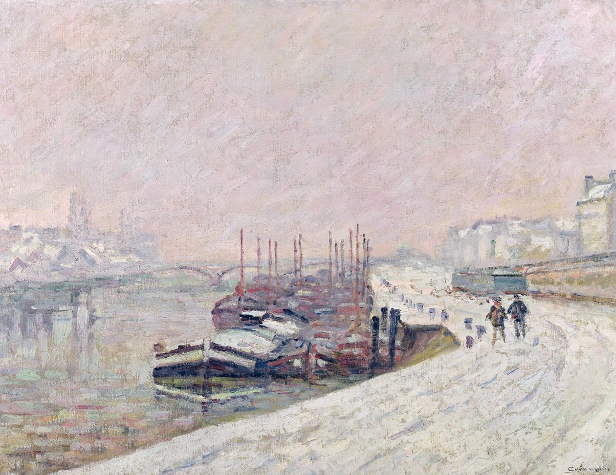 Havazás Rouenban alkotó: Jean Baptiste Armand Guillaumin
