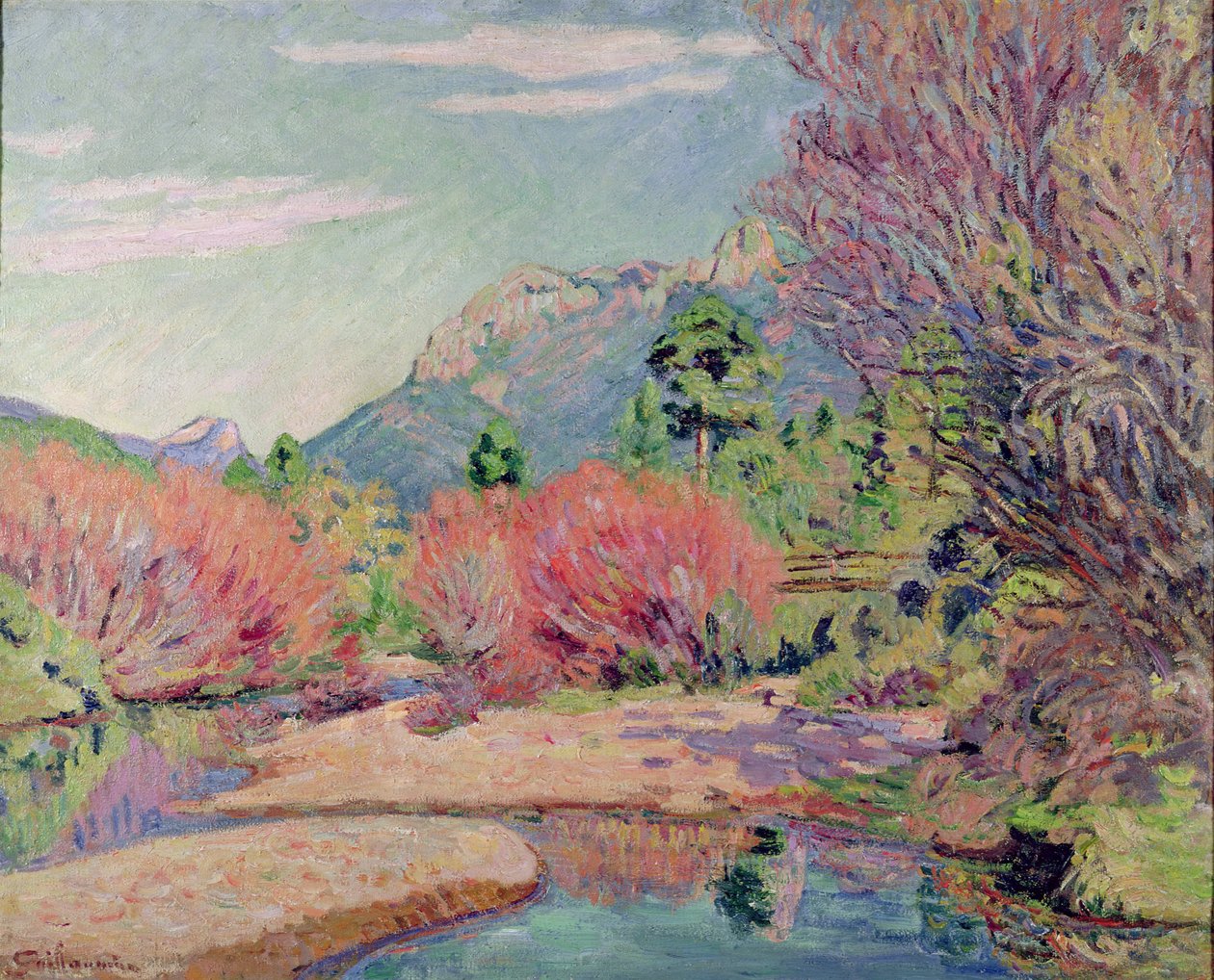 A Sedelle partjai Crozantban alkotó: Jean Baptiste Armand Guillaumin