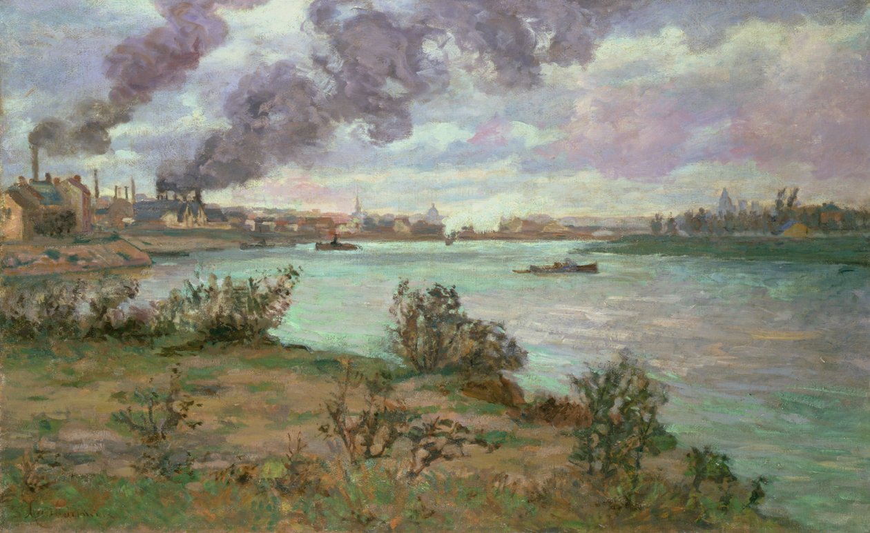 A Szajna és a Marne összefolyása Ivrynél alkotó: Jean Baptiste Armand Guillaumin