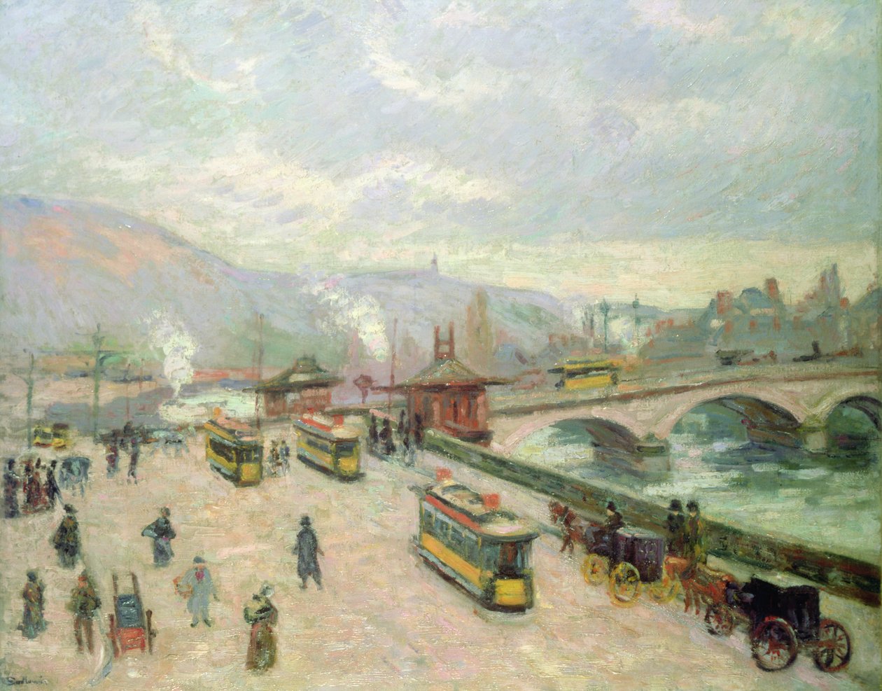 A Pont Corneille, Rouen, 1898 alkotó: Jean Baptiste Armand Guillaumin