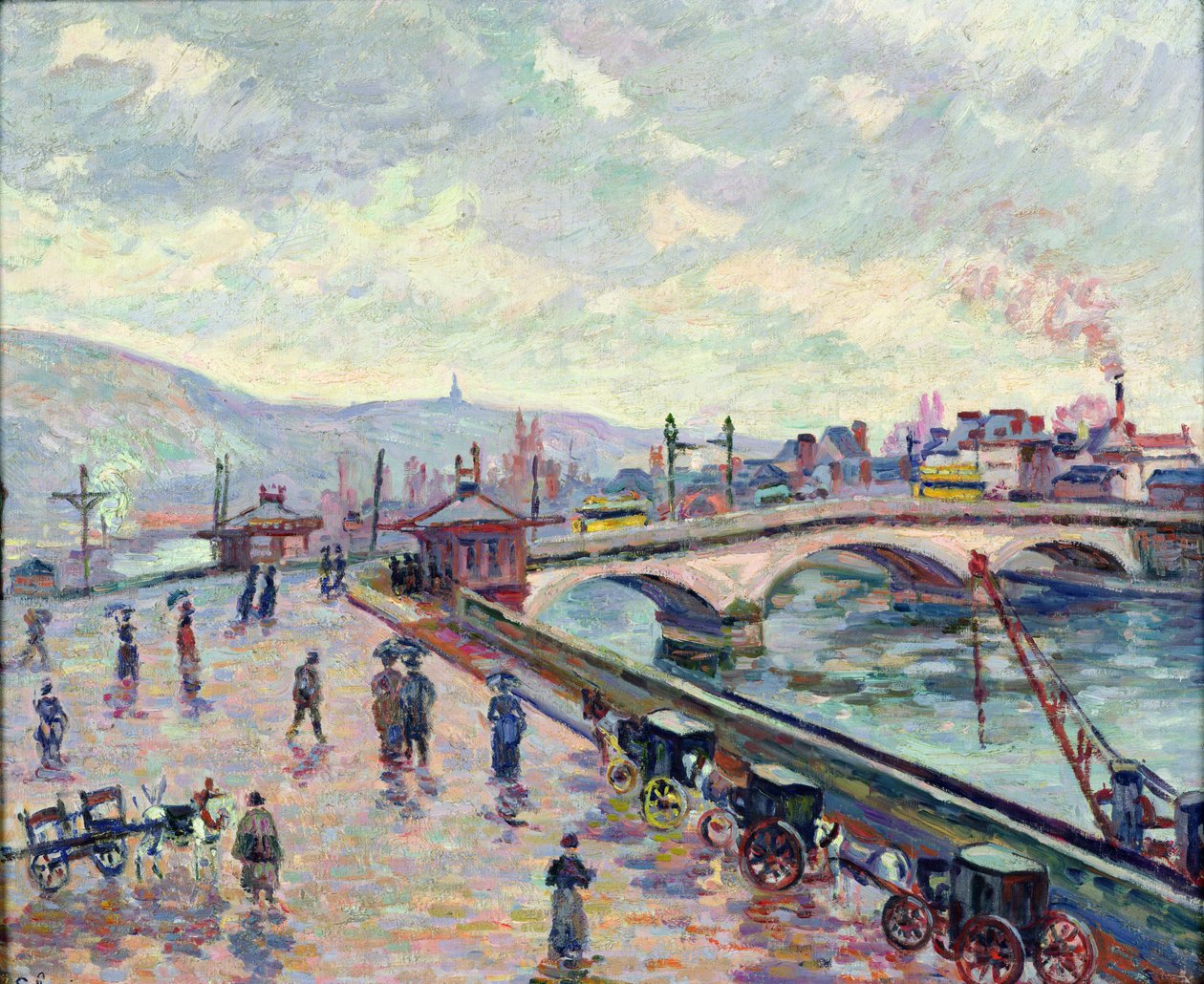 A Szajna Rouenben alkotó: Jean Baptiste Armand Guillaumin