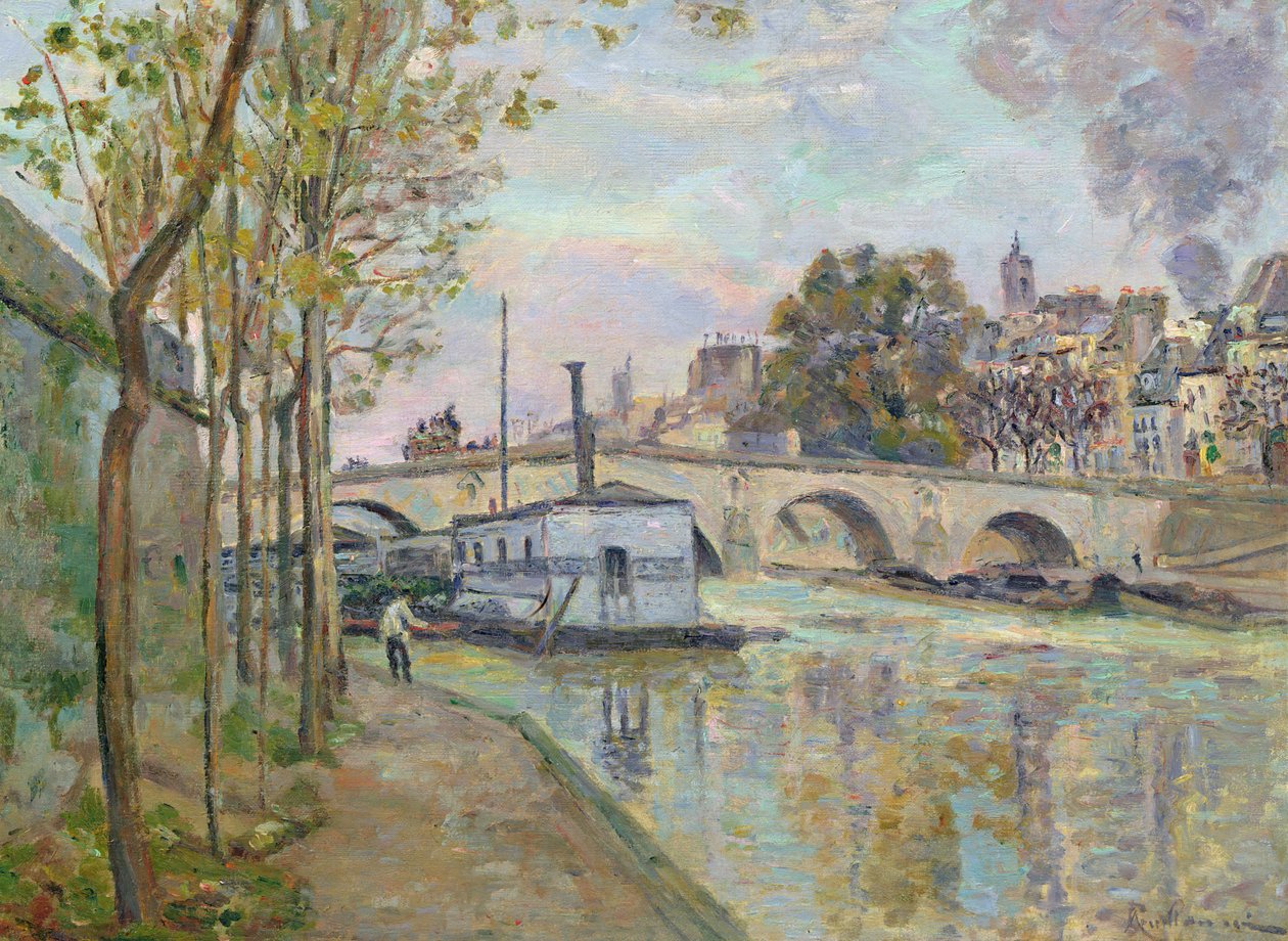 A Szajna Párizsban alkotó: Jean Baptiste Armand Guillaumin
