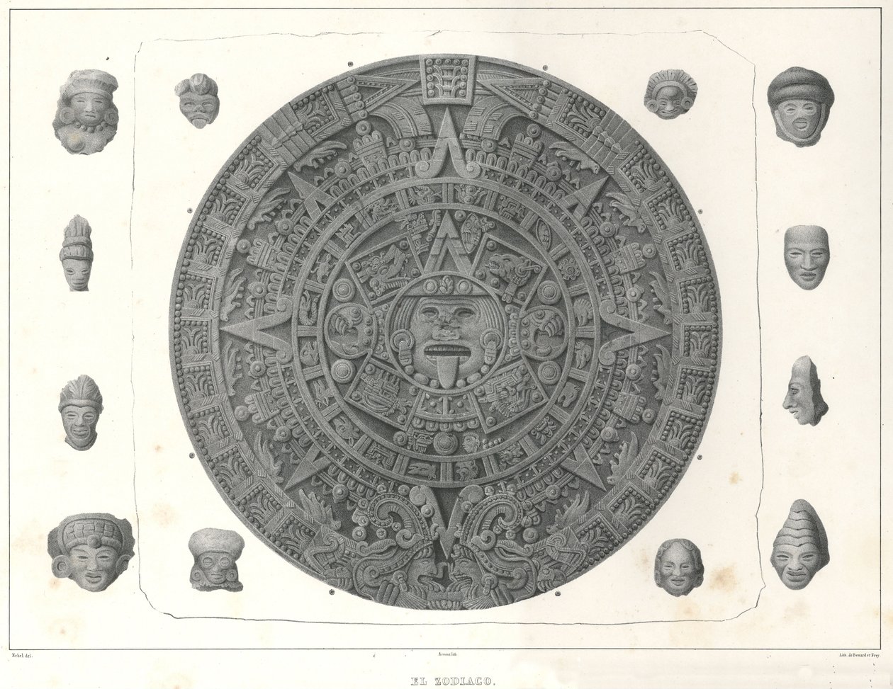 El Zodiaco. Eredeti méret (tiszta sorok) alkotó: Jean Baptiste Arnout