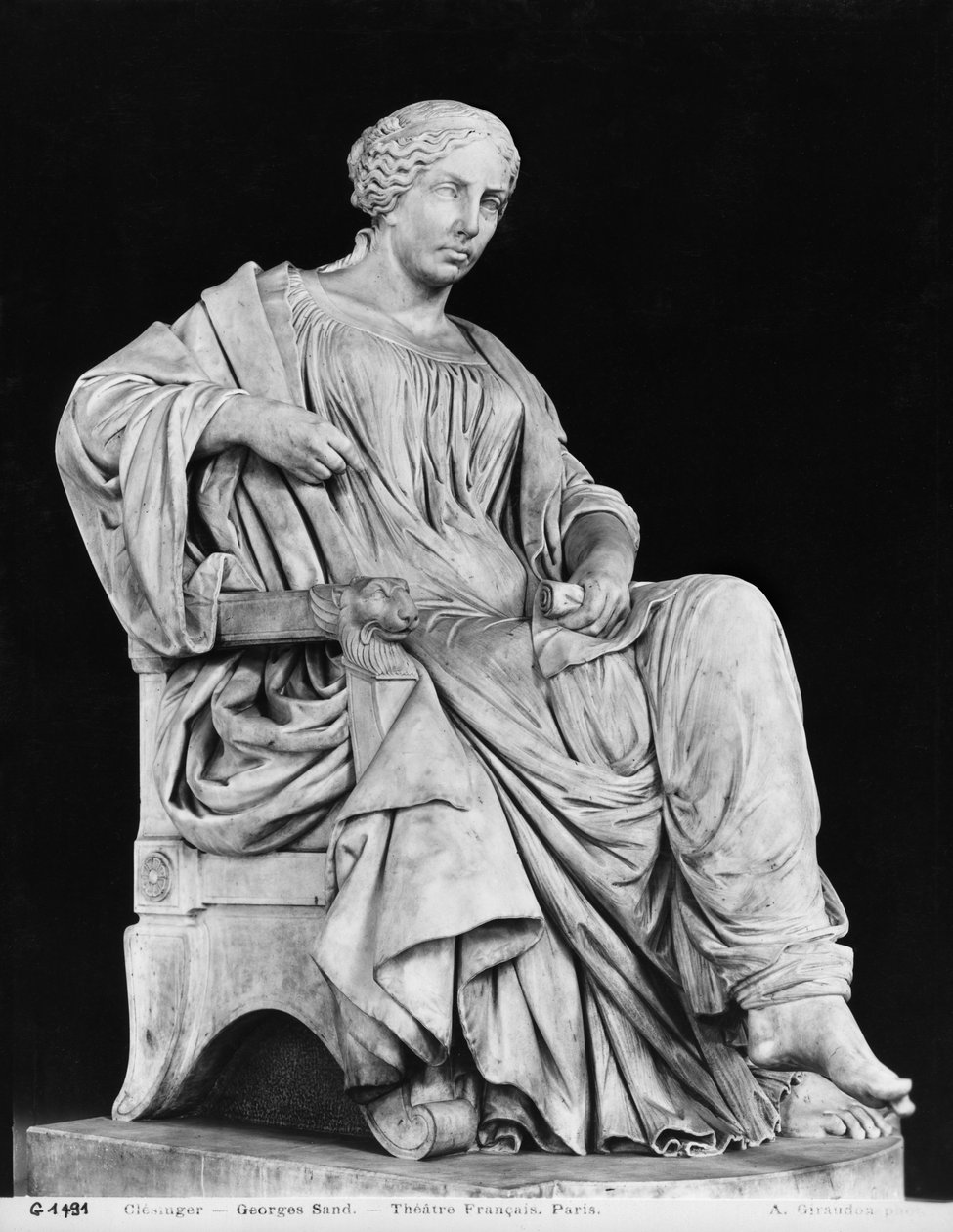 George Sand, 1877 (márvány) alkotó: Jean Baptiste Auguste Clesinger