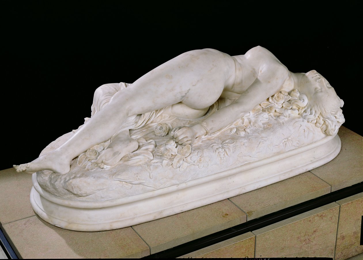 Kígyó által megharapott nő, 1847 (márvány) alkotó: Jean Baptiste Auguste Clesinger