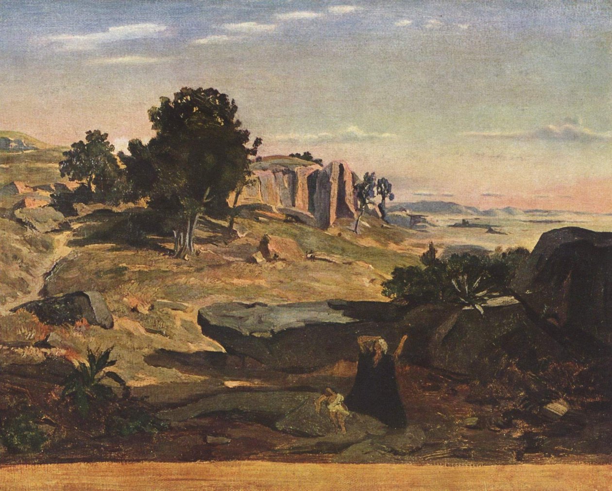 Hágár a sivatagban alkotó: Jean Baptiste Camille Corot