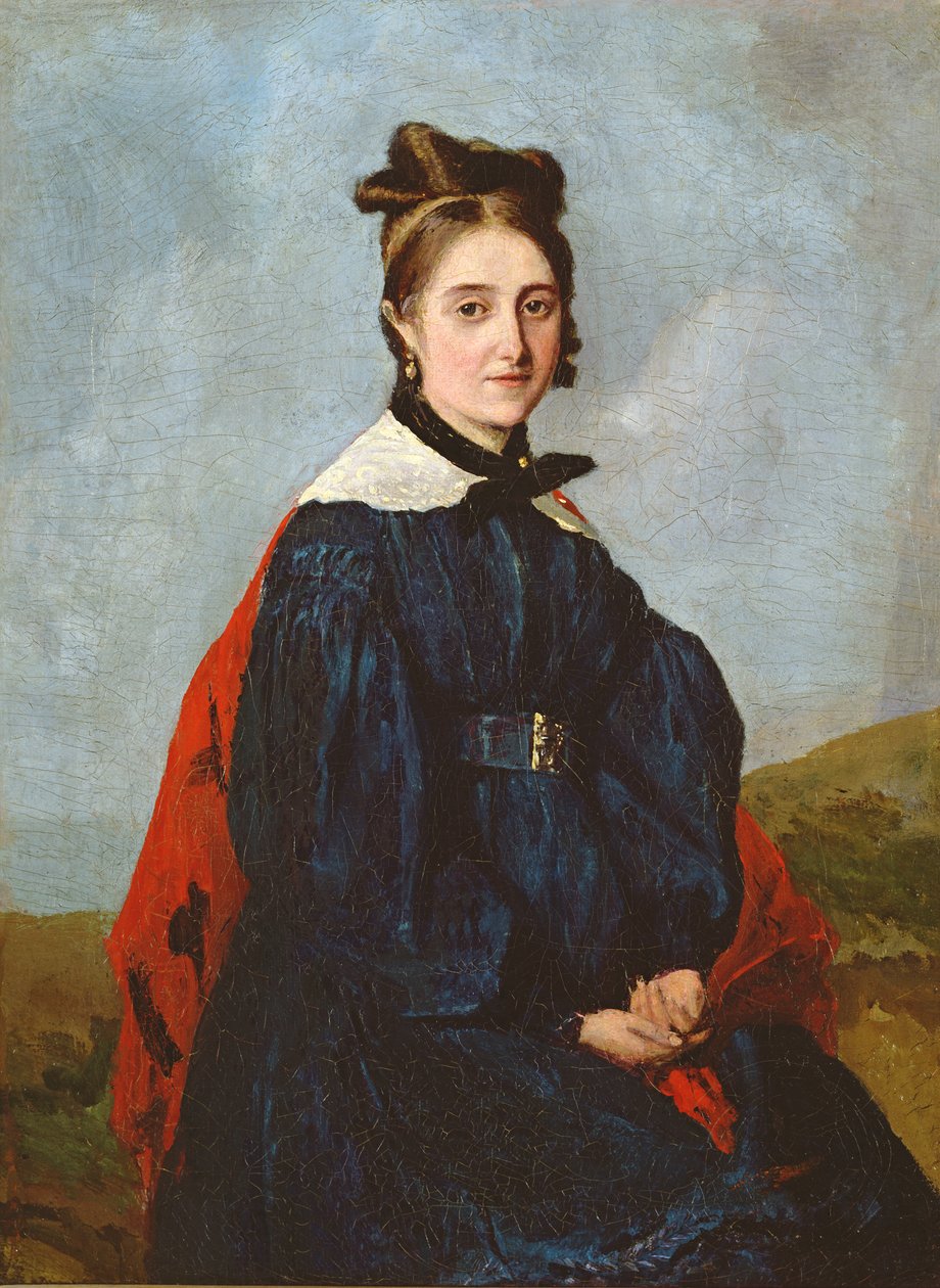 Alexina Ledoux, 1840 körül alkotó: Jean Baptiste Camille Corot