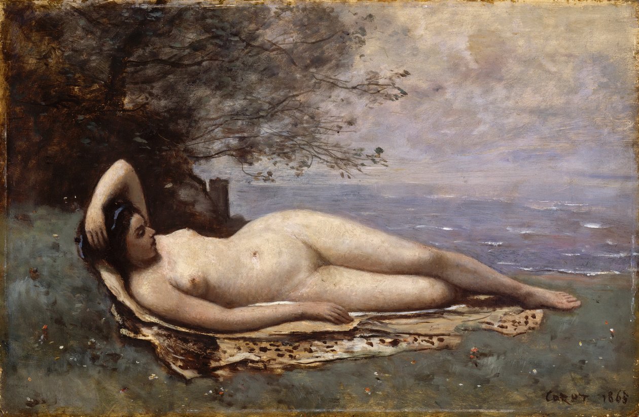 Bacchante a tenger mellett alkotó: Jean Baptiste Camille Corot