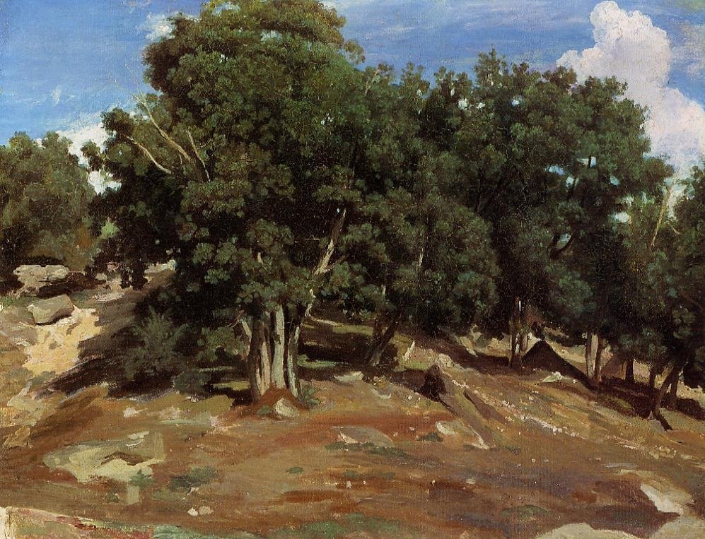 Bas-Breau-i fekete tölgyek alkotó: Jean Baptiste Camille Corot