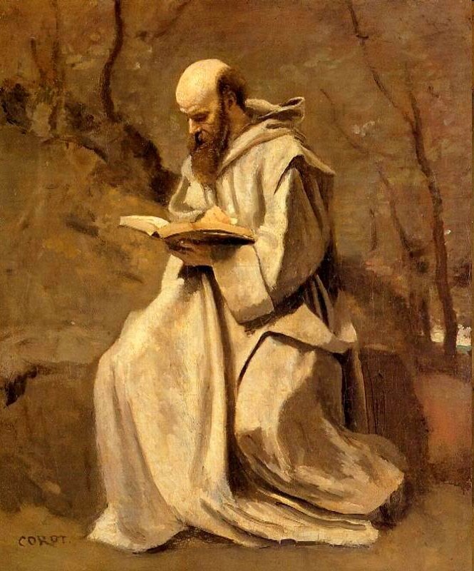 Corot Monk olvasókönyv alkotó: Jean Baptiste Camille Corot