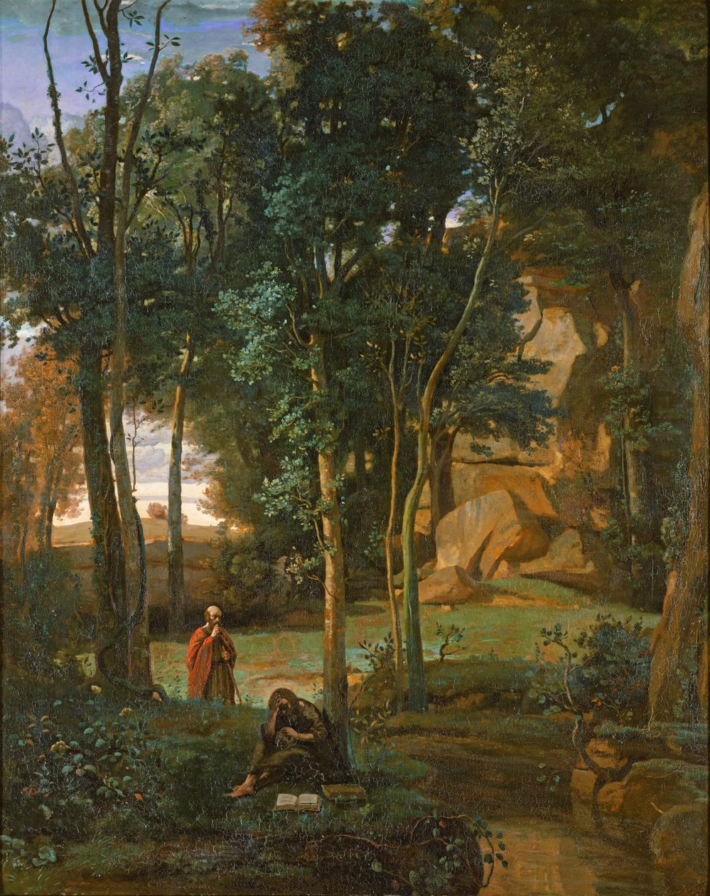 Démokritosz és az Abderiták, 1841 alkotó: Jean Baptiste Camille Corot