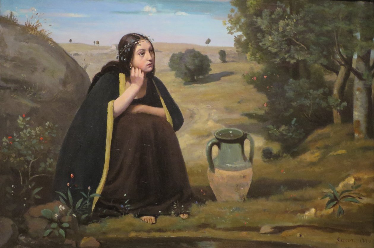 Angol: Rebecca a kútnál alkotó: Jean Baptiste Camille Corot