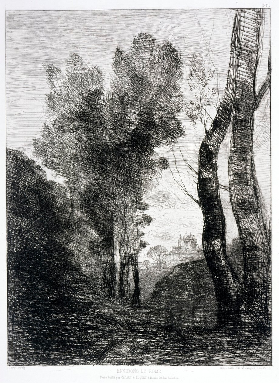 Róma környéke alkotó: Jean Baptiste Camille Corot