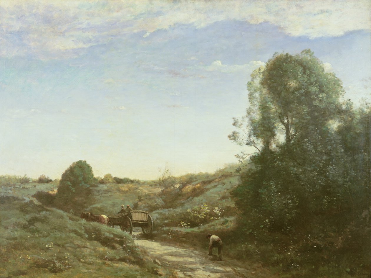 La Charette, Marcoussis emléke alkotó: Jean Baptiste Camille Corot