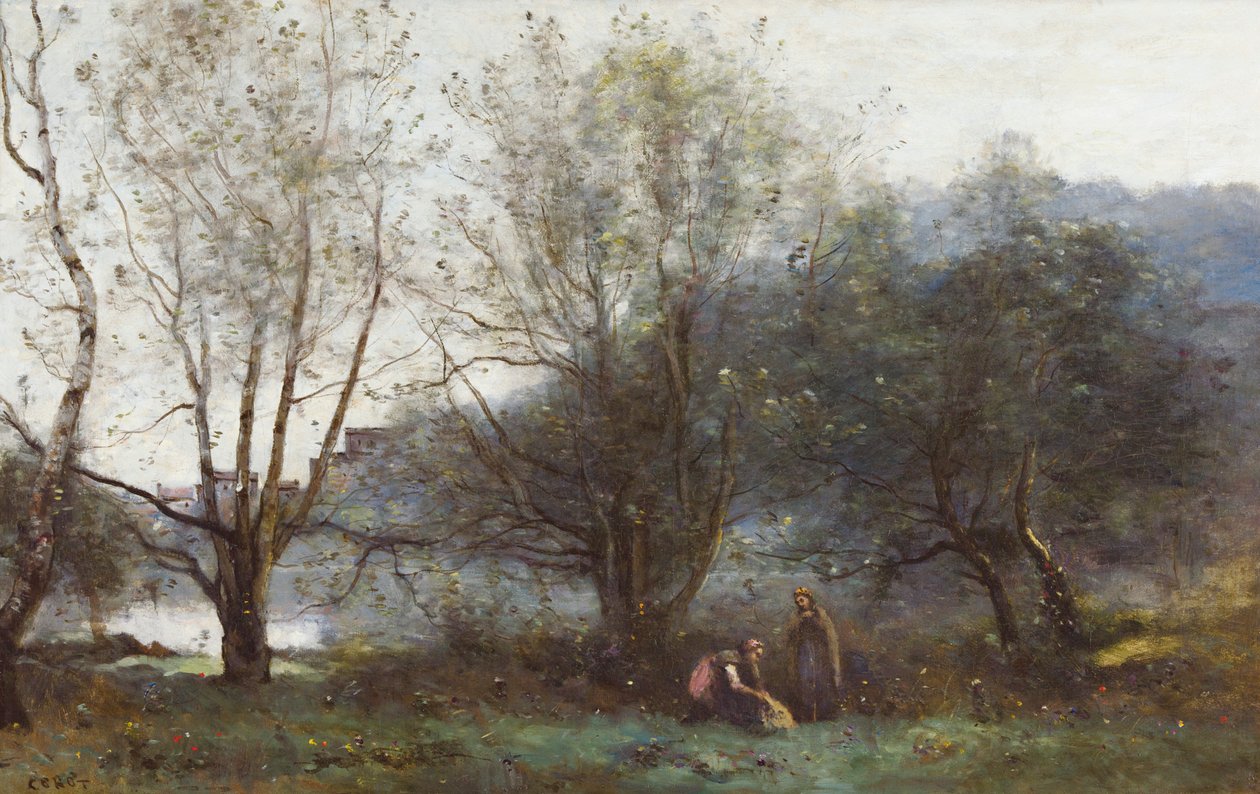 Avray városi tavak alkotó: Jean Baptiste Camille Corot