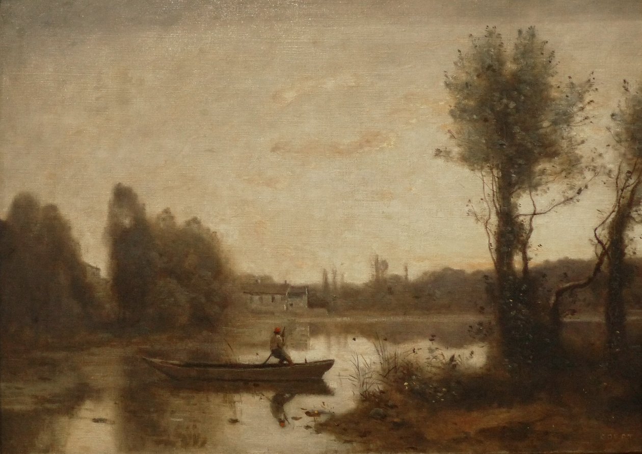 Ville dAvray tó alkotó: Jean Baptiste Camille Corot