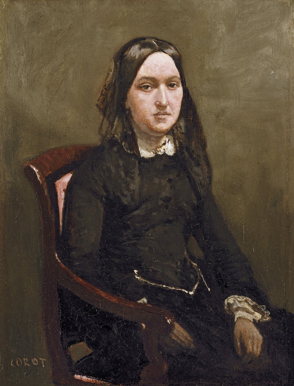 Bölényné, 1852 alkotó: Jean Baptiste Camille Corot