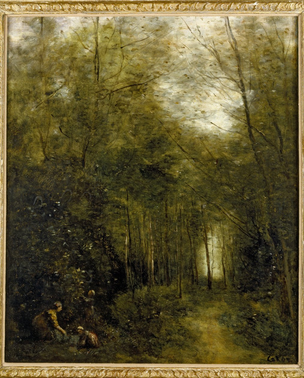 Montfermeil, a patak az erdőben, 1867 alkotó: Jean Baptiste Camille Corot