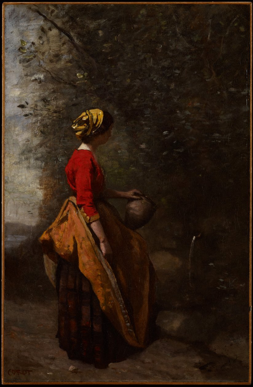 Parasztlány a forrásnál, 1860-65 körül alkotó: Jean Baptiste Camille Corot