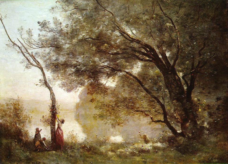 Emlékezés Mortefontaine -re alkotó: Jean Baptiste Camille Corot