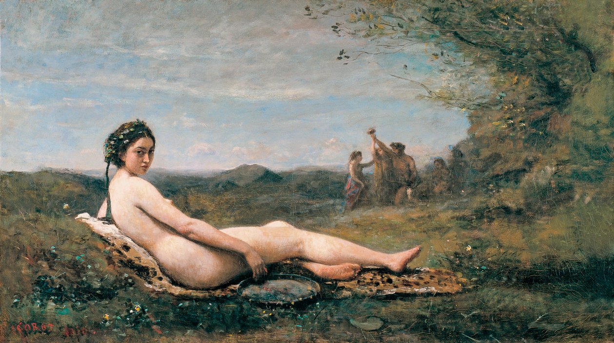 Nyugalom, 1860 alkotó: Jean Baptiste Camille Corot