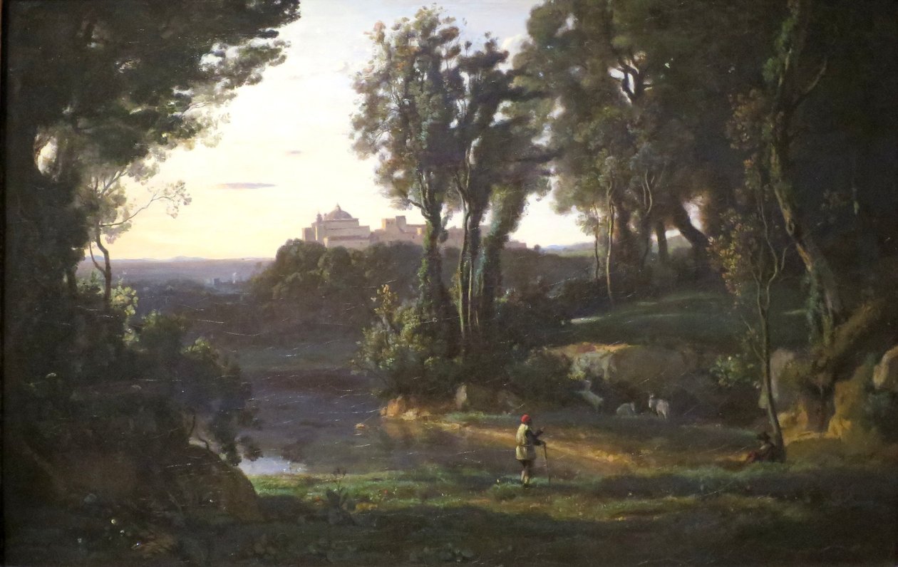 Telephely Olaszországban alkotó: Jean Baptiste Camille Corot