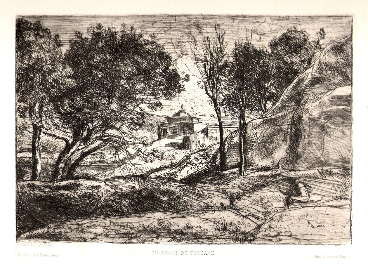 Szuvenír Toszkánából alkotó: Jean Baptiste Camille Corot