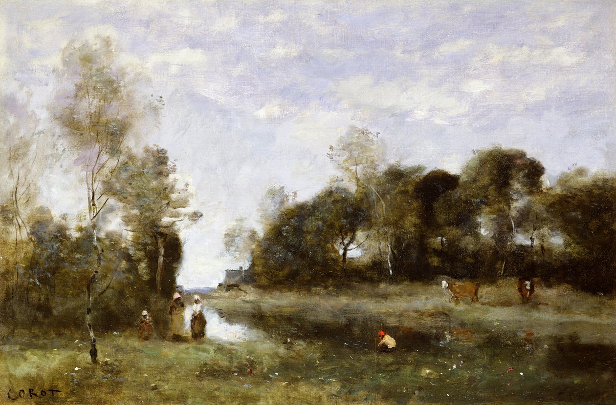 Bresle emléktárgya Incheville-ben alkotó: Jean Baptiste Camille Corot