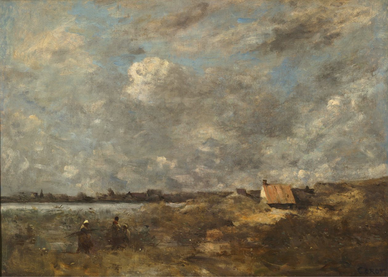 Viharos idő. Pas-de-Calais alkotó: Jean Baptiste Camille Corot