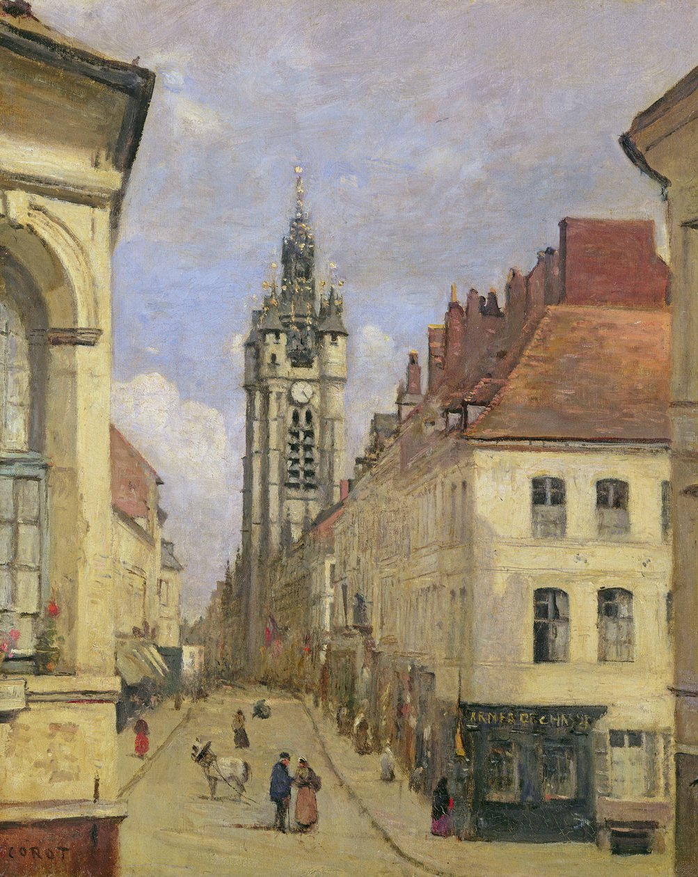 Douai harangtornya, 1871 alkotó: Jean Baptiste Camille Corot