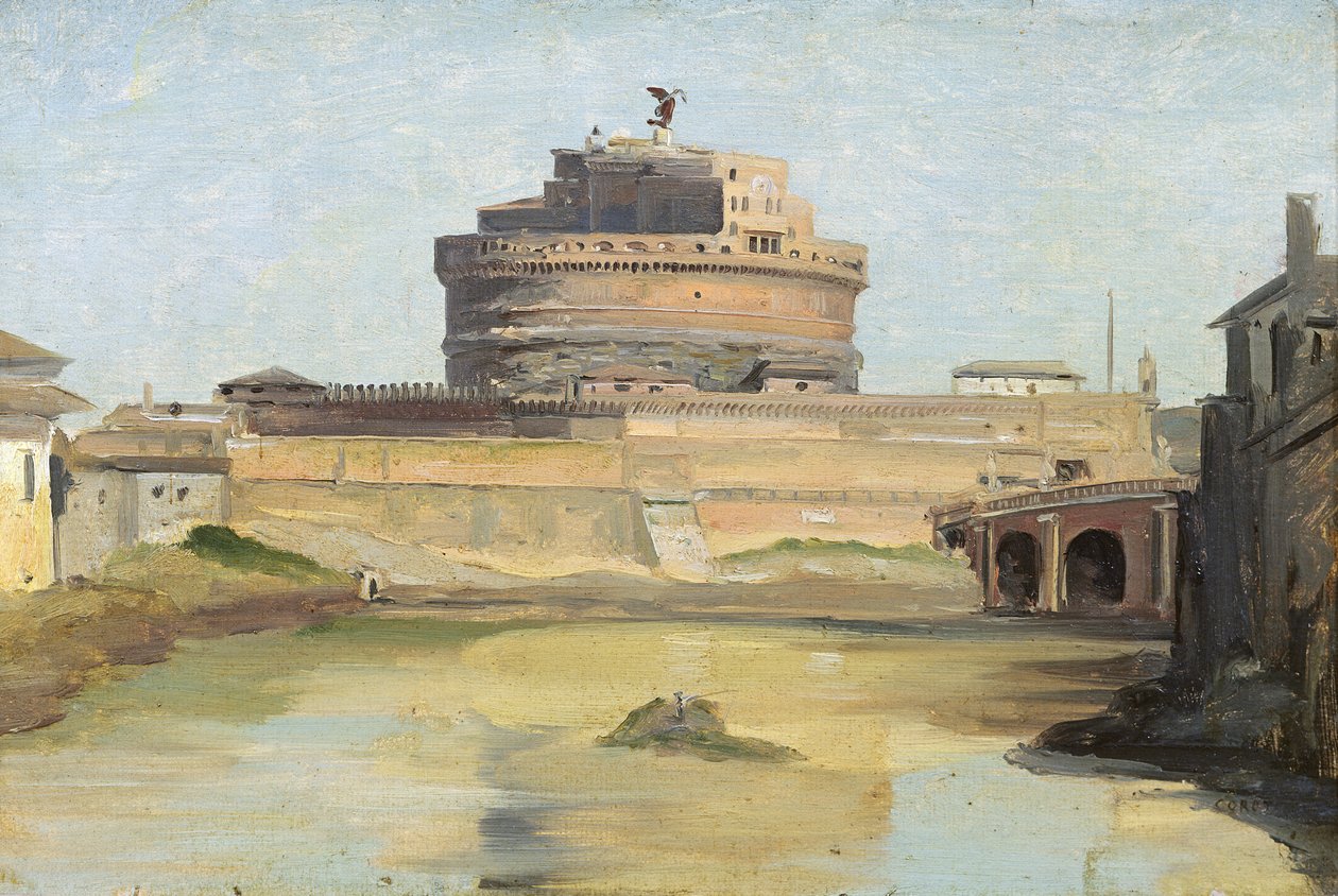 St. Angelo kastélya, Róma alkotó: Jean Baptiste Camille Corot