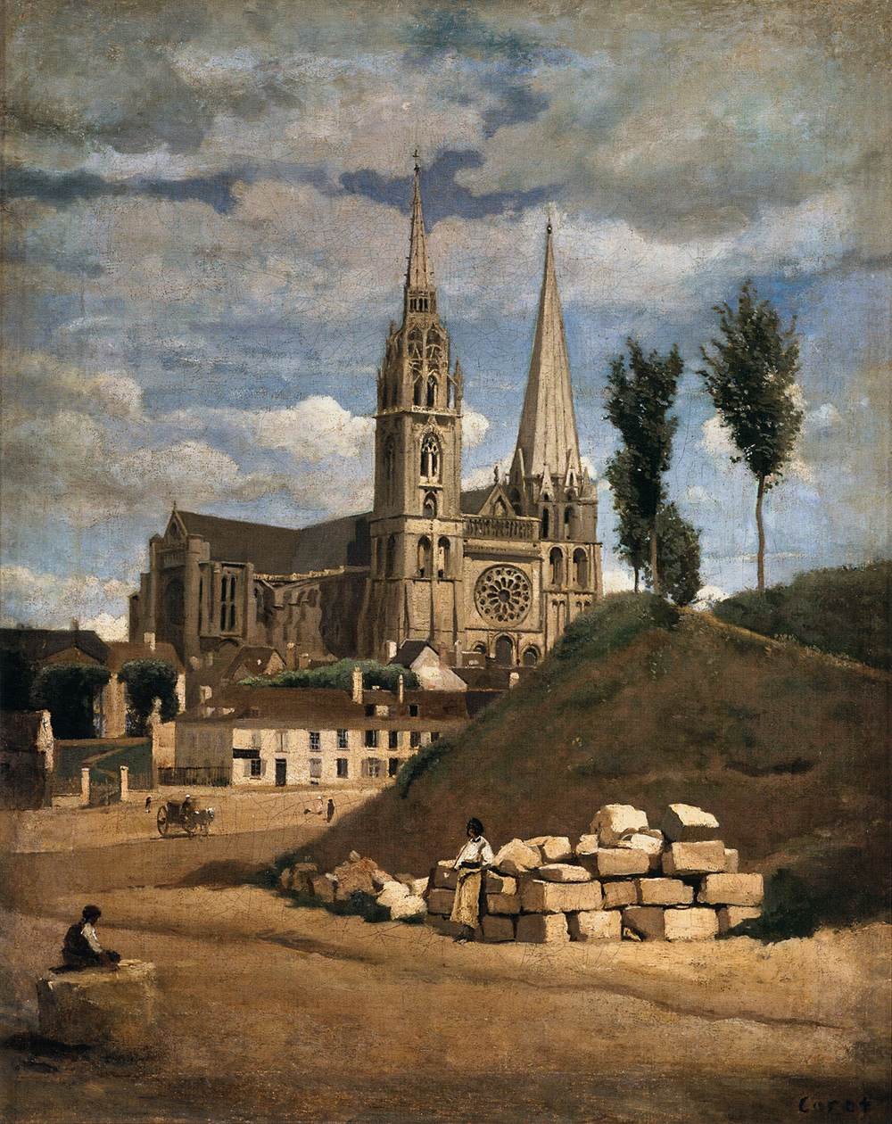 A Chartres katedrális alkotó: Jean Baptiste Camille Corot