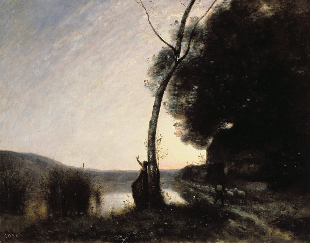 The Evening Star, 1864 alkotó: Jean Baptiste Camille Corot