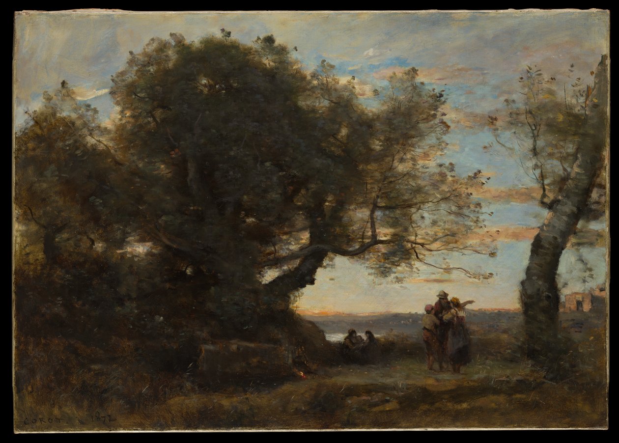 A cigányok alkotó: Jean Baptiste Camille Corot