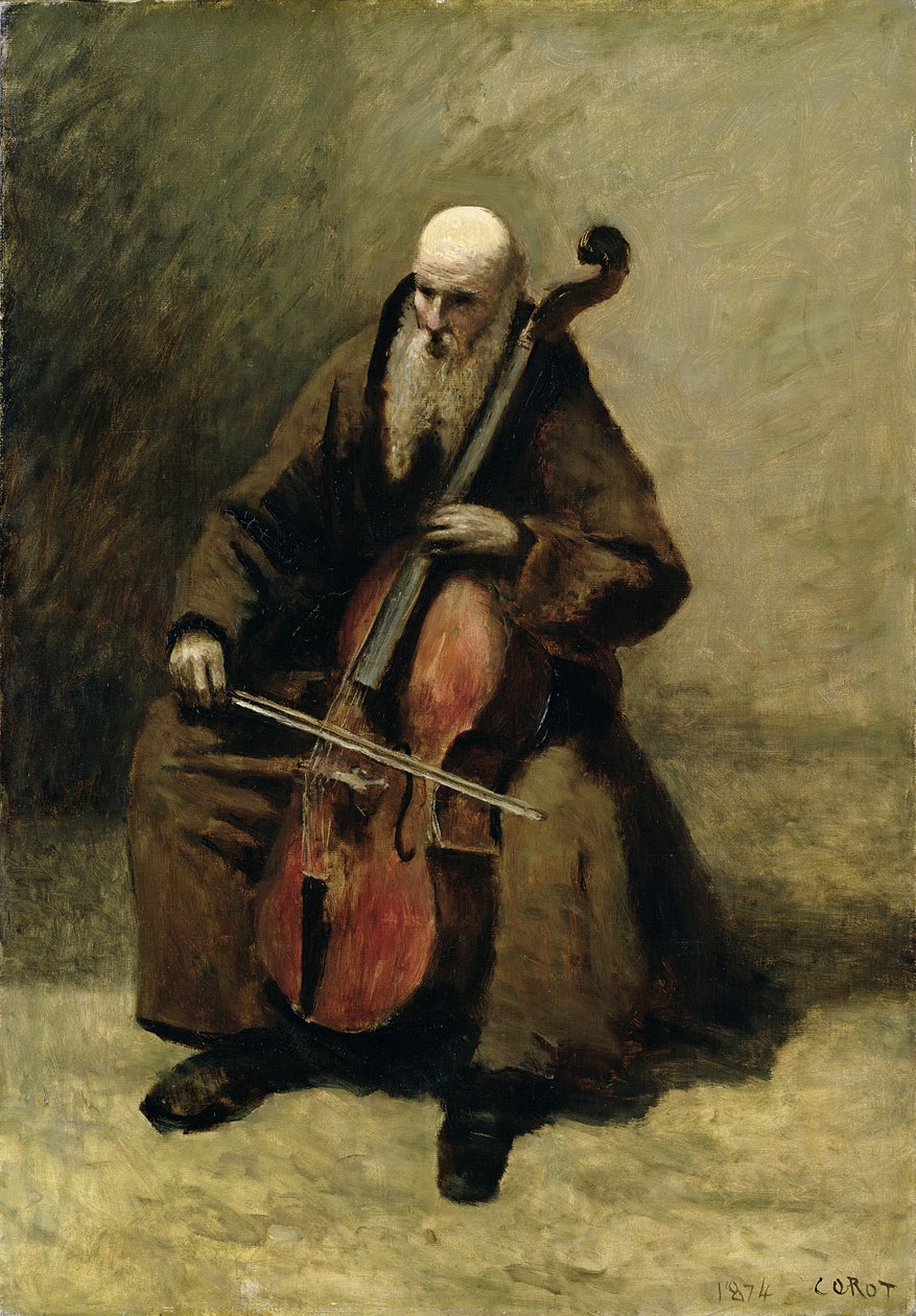 A szerzetes, 1874 alkotó: Jean Baptiste Camille Corot