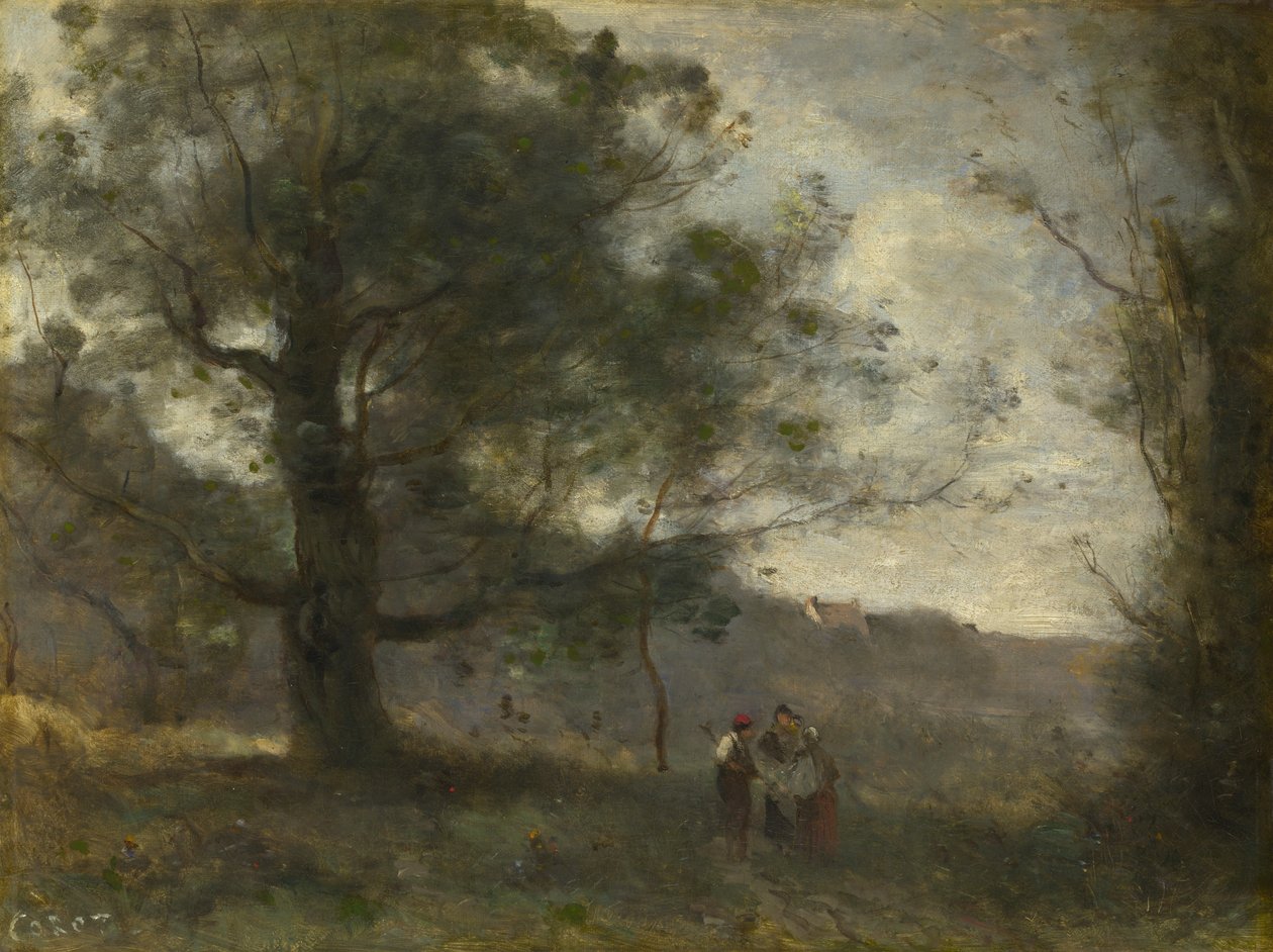 A tölgy a völgyben alkotó: Jean Baptiste Camille Corot
